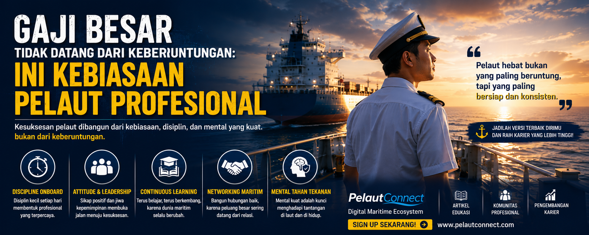 Gaji Besar Tidak Datang dari Keberuntungan: Ini Kebiasaan Pelaut Profesional