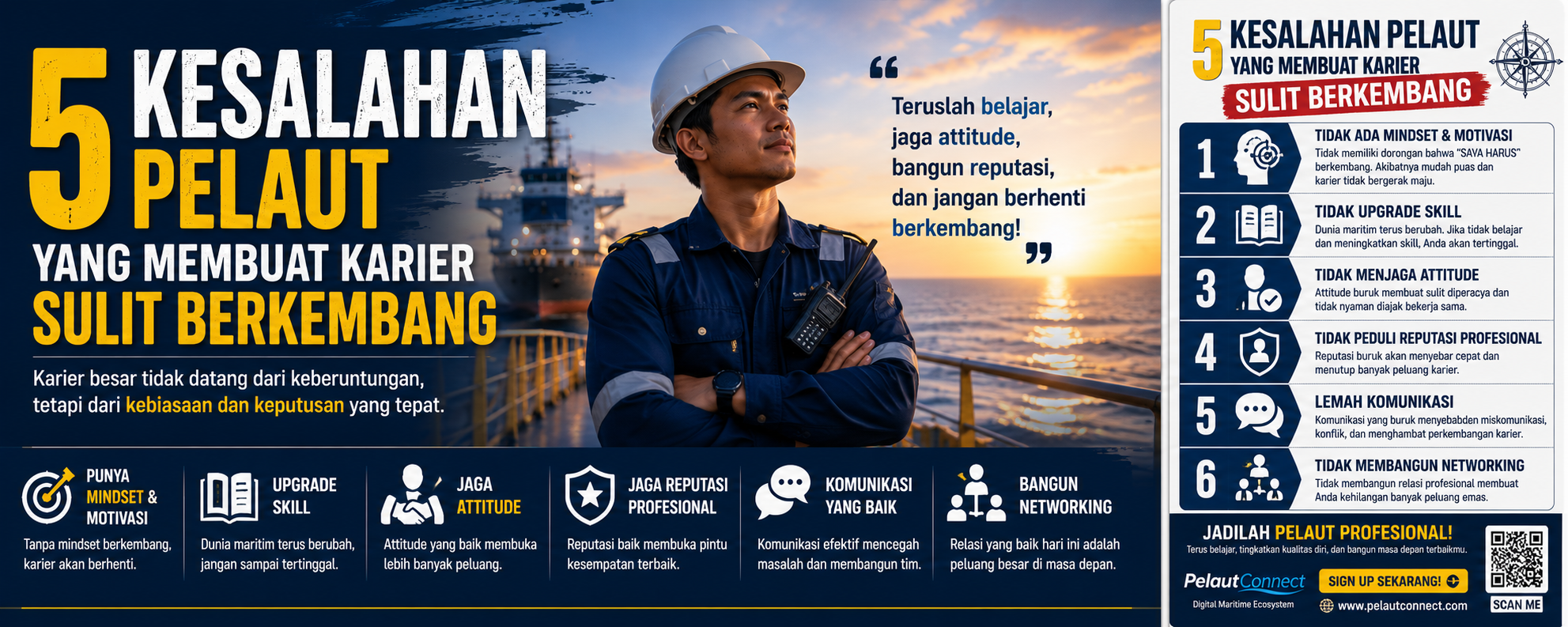 5 Kesalahan Pelaut yang Membuat Karier Sulit Berkembang