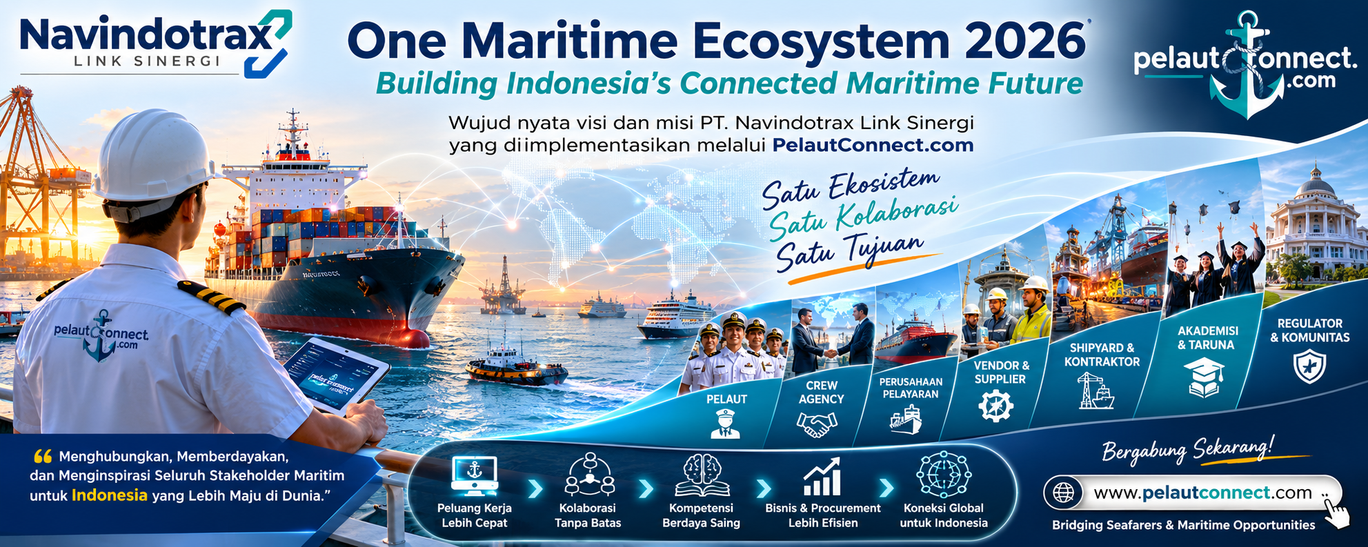 One Maritime Ecosystem 2026: Mewujudkan Indonesia’s Connected Maritime Future melalui PelautConnect