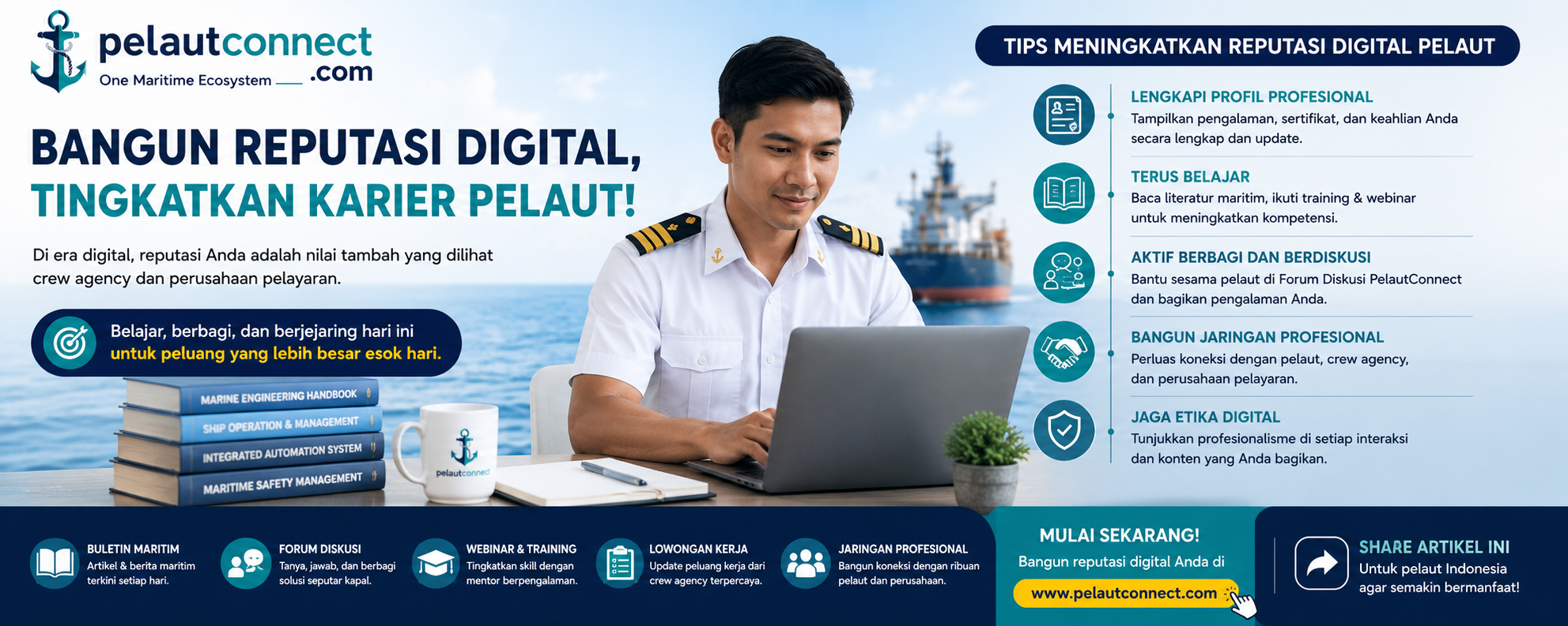 Membangun Reputasi Digital: Investasi Karier yang Mulai Diperhatikan Dunia Maritim